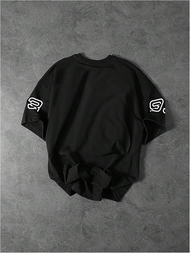 BLACK Men's CHICAGO T-Shirts Crew Neck Jersey Shirt